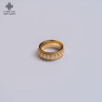 خاتم مرصع باللؤلؤ والزركون