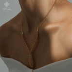 ⁦طقم السعفة بتصميم v أنيق⁩ - الصورة ⁦12⁩