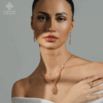 ⁦طقم السعفة بتصميم v أنيق⁩ - الصورة ⁦9⁩