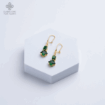 أقراط الأحجار الخضراء - Image 3