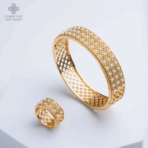 طقم اسوارة وخاتم اللؤلؤ والفيروز - Image 2
