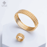 طقم اسوارة وخاتم اللولو والزركون