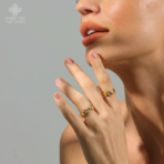 ⁦خاتم الزهور - زركون⁩ - الصورة ⁦7⁩