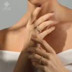 ⁦خاتم اللؤلؤ بالأحجار الشفافة⁩ - الصورة ⁦5⁩