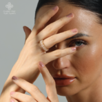 ⁦خاتم اللؤلؤ بالأحجار الشفافة⁩ - الصورة ⁦3⁩